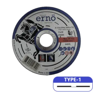 Cut off Wheel 4-1/2x.045x7/8 TYPE-1 STEEL/STAINLESS